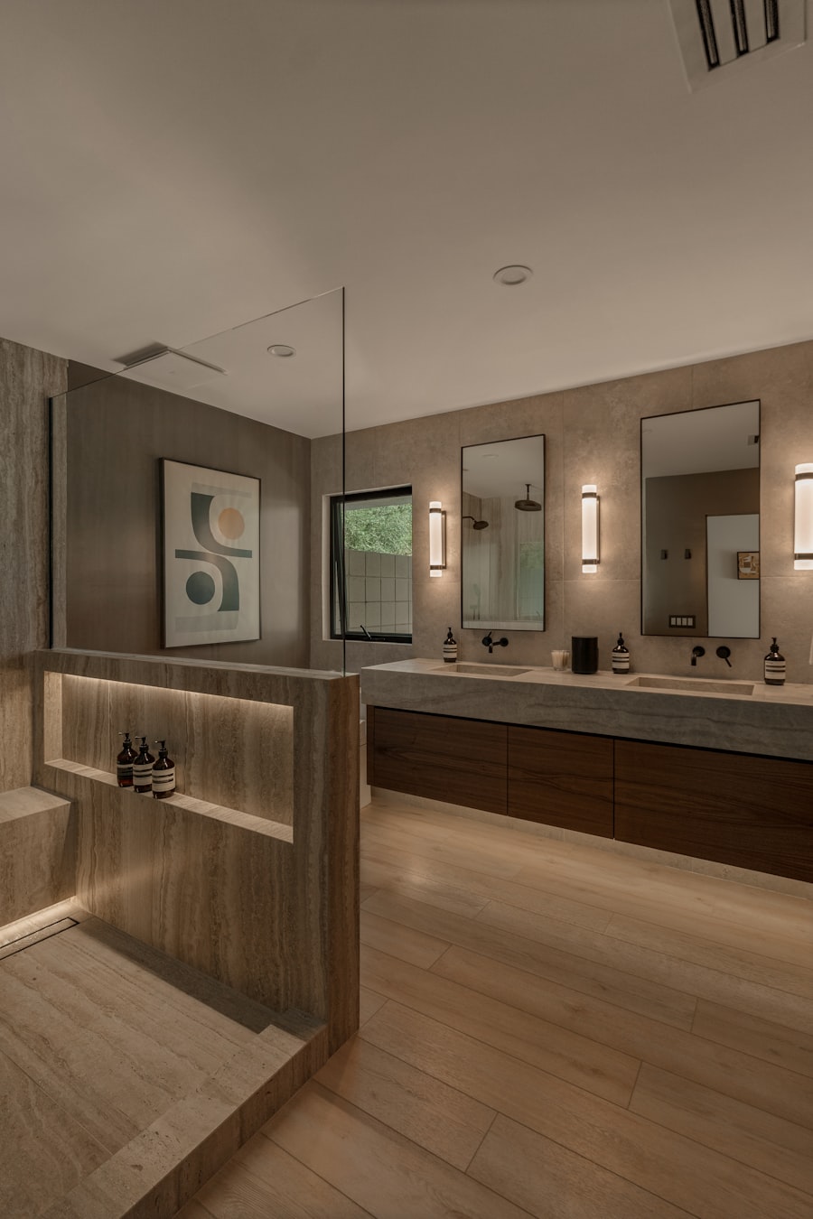 Double Vanity with Individual Medicine Cabinets